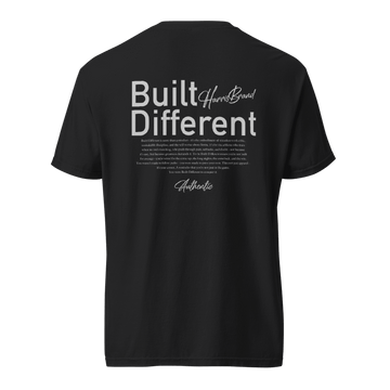 HB Heavyweight T-shirt "Built Different" - Harris Brand Merch